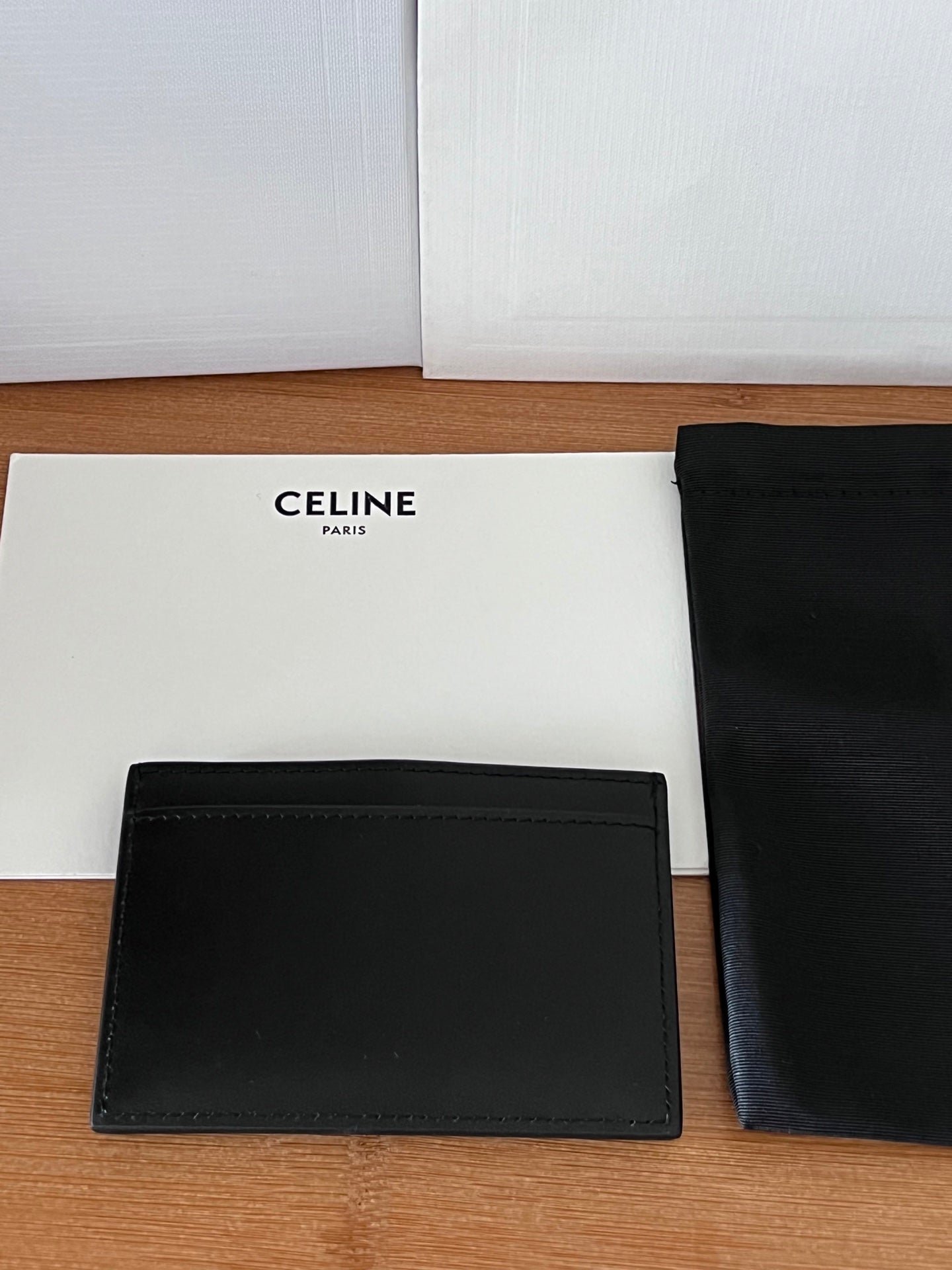 Alternative view of CELINE 25S CARD HOLDER CUIR TRIOMPHE 11 IN BLACK SHINY CALFSKIN