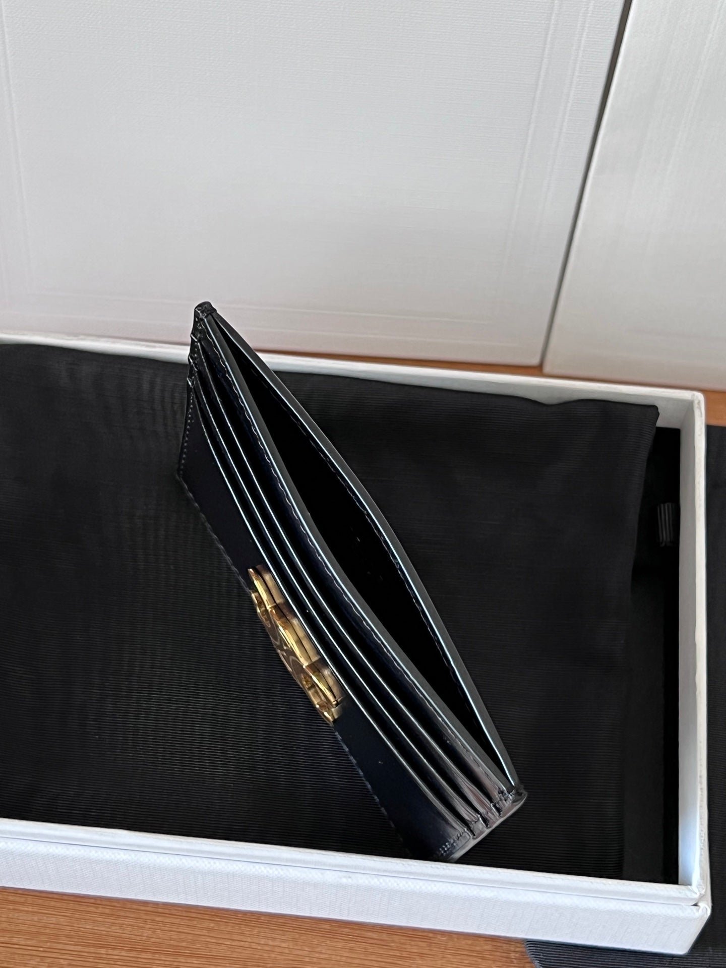 CELINE Black Plain Card Holder - Image 4