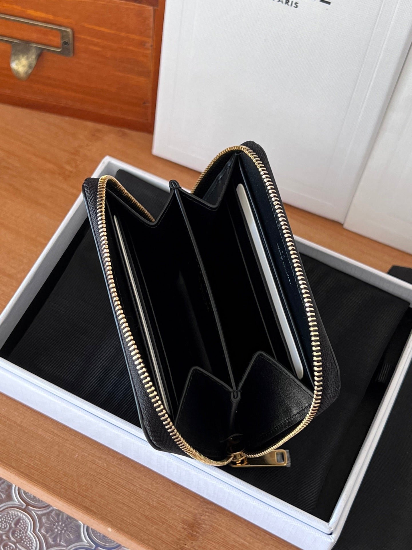 CELINE Black Zip Wallet - Image 4