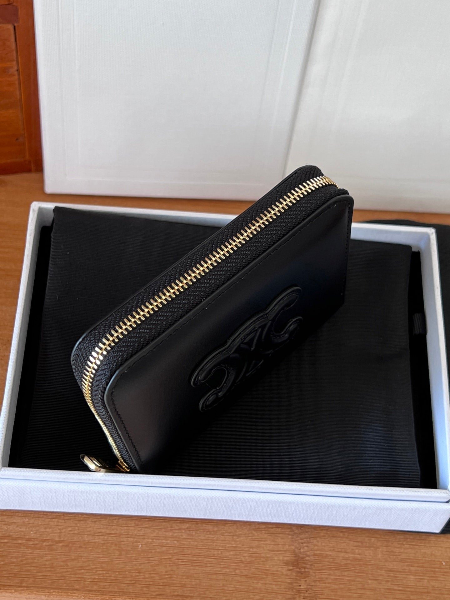 CELINE Black Zip Wallet - Image 5