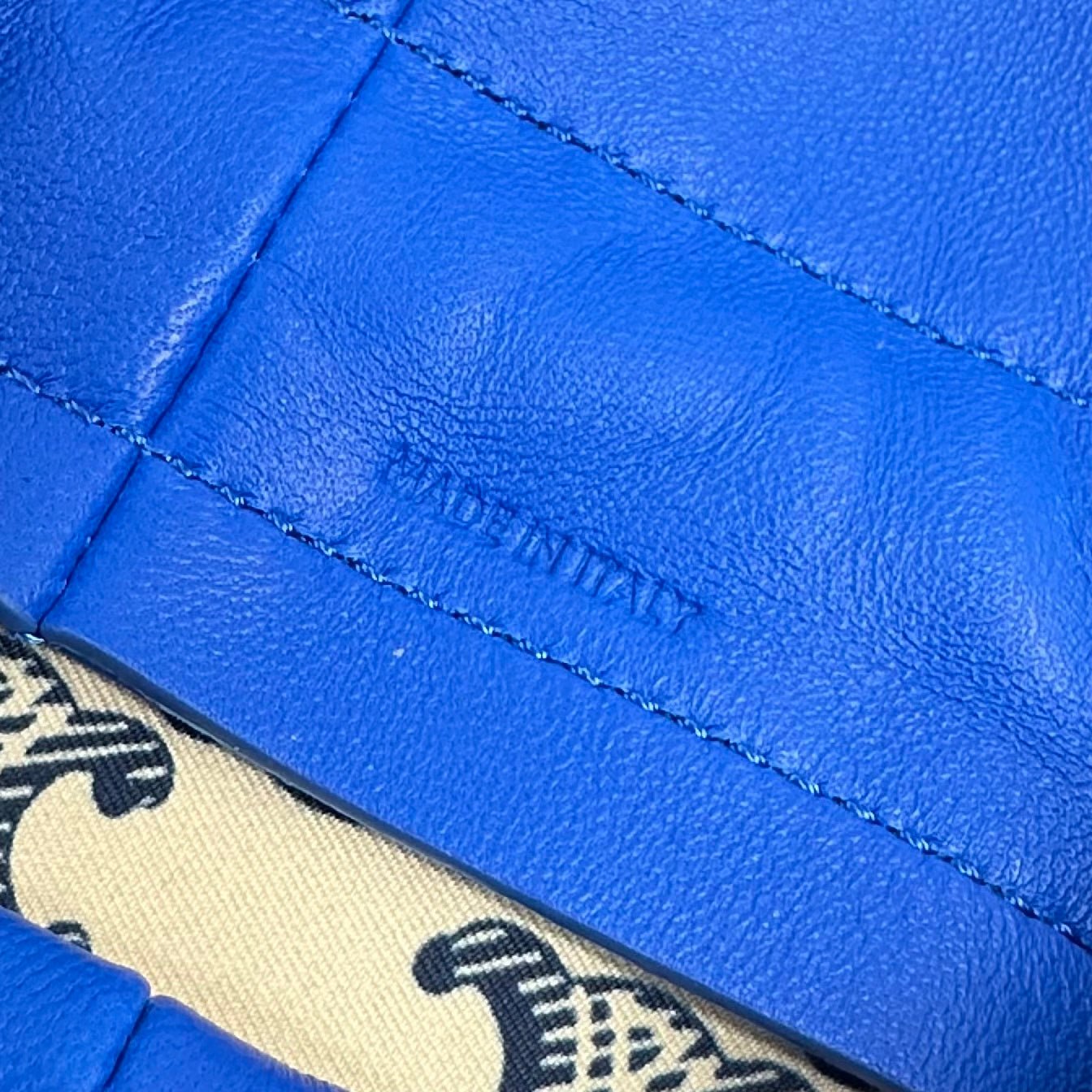 Celine Crystal Blue Lambskin Pouch - Image 8