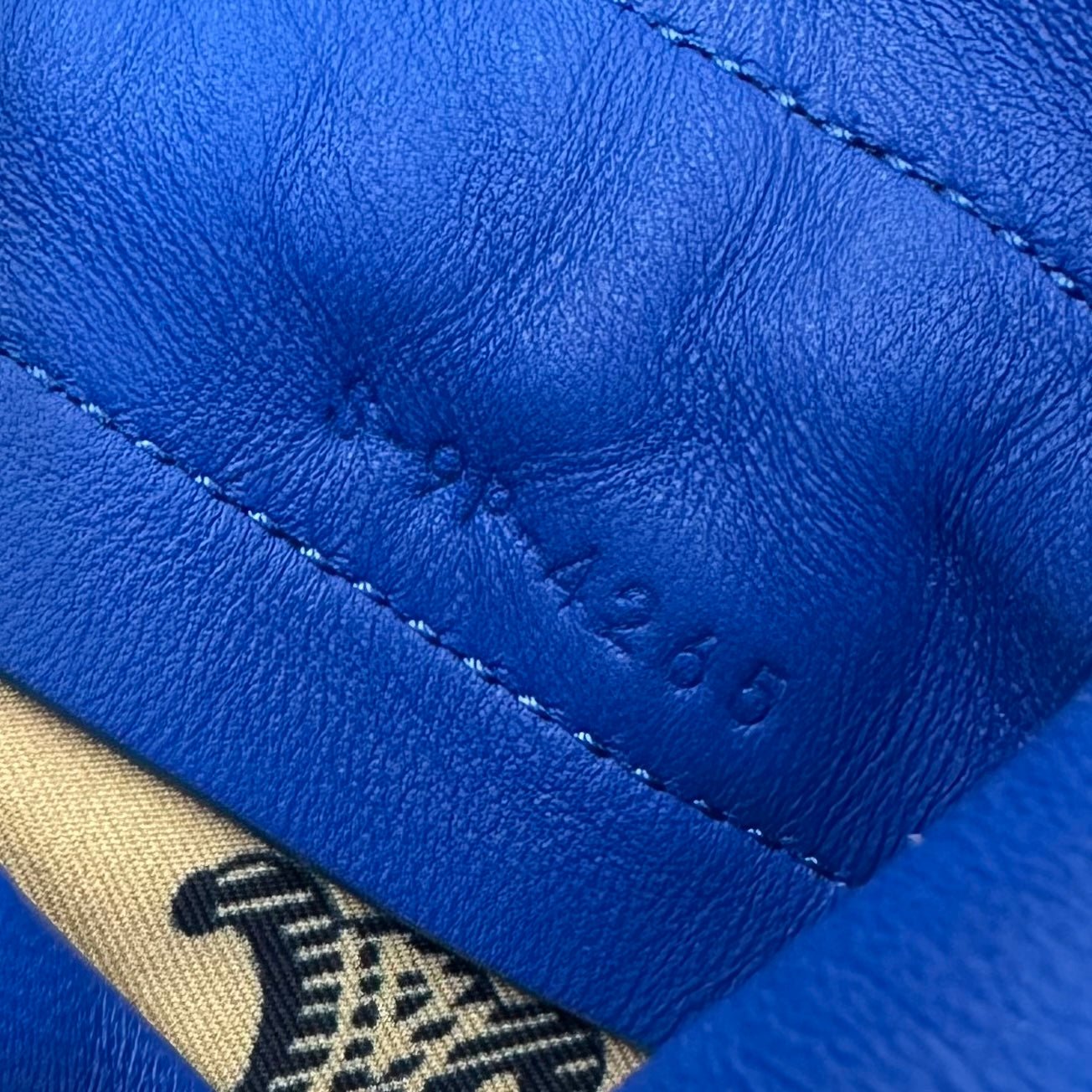 Celine Crystal Blue Lambskin Pouch - Image 6