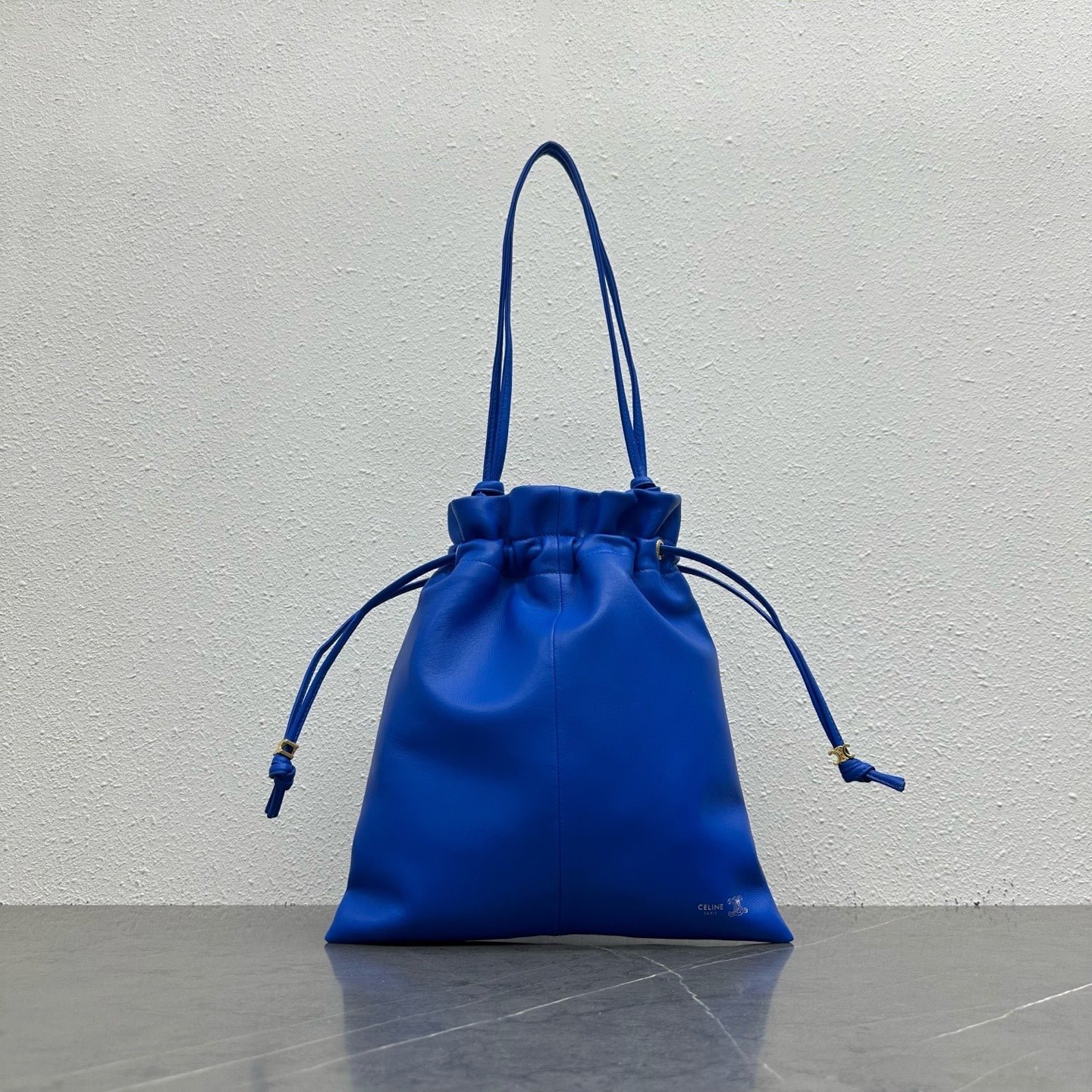 Celine Crystal Blue Lambskin Pouch