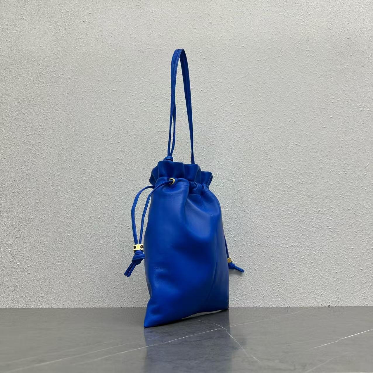 Celine Crystal Blue Lambskin Pouch - Image 2
