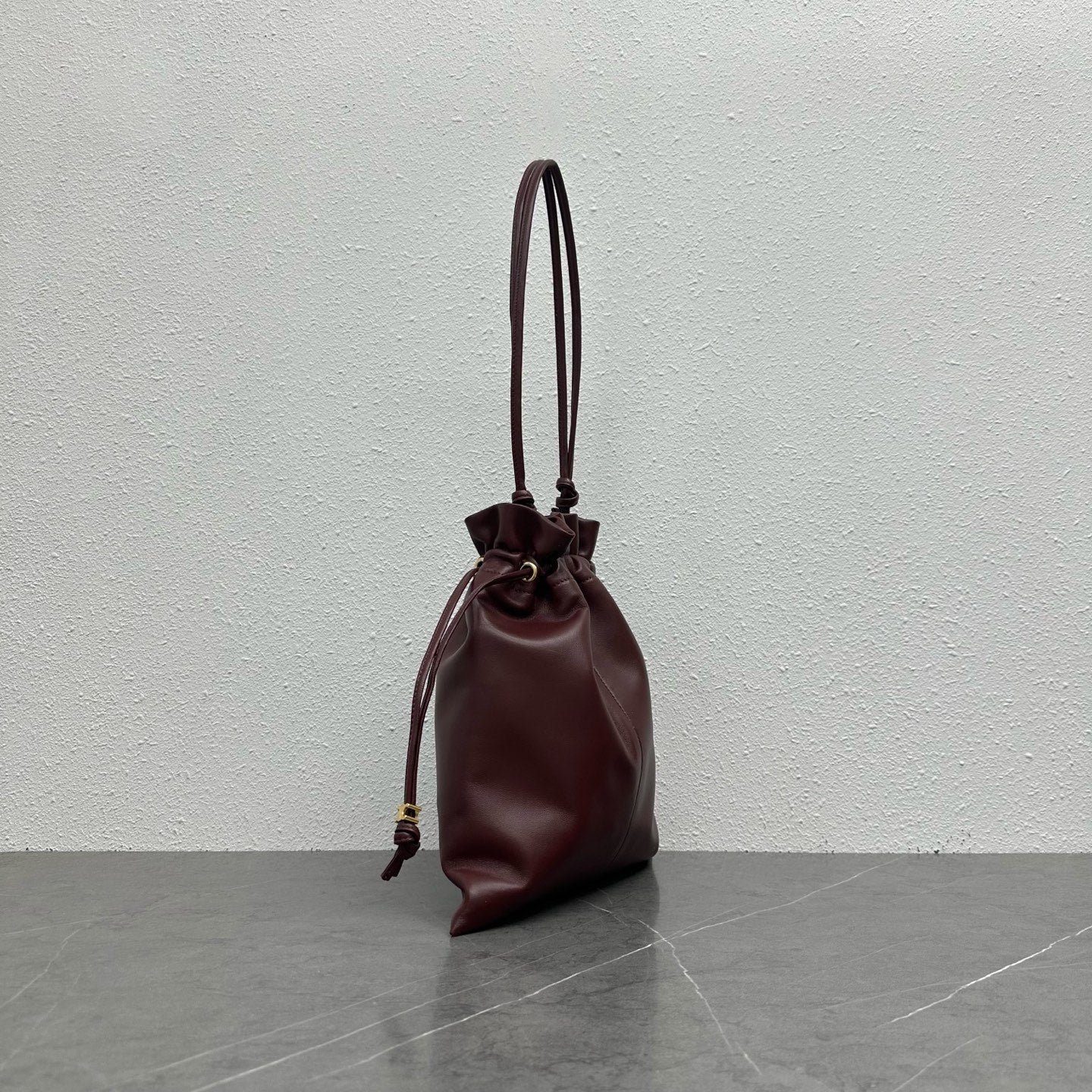 Celine Crystal Burgundy Lambskin Pouch - Image 9