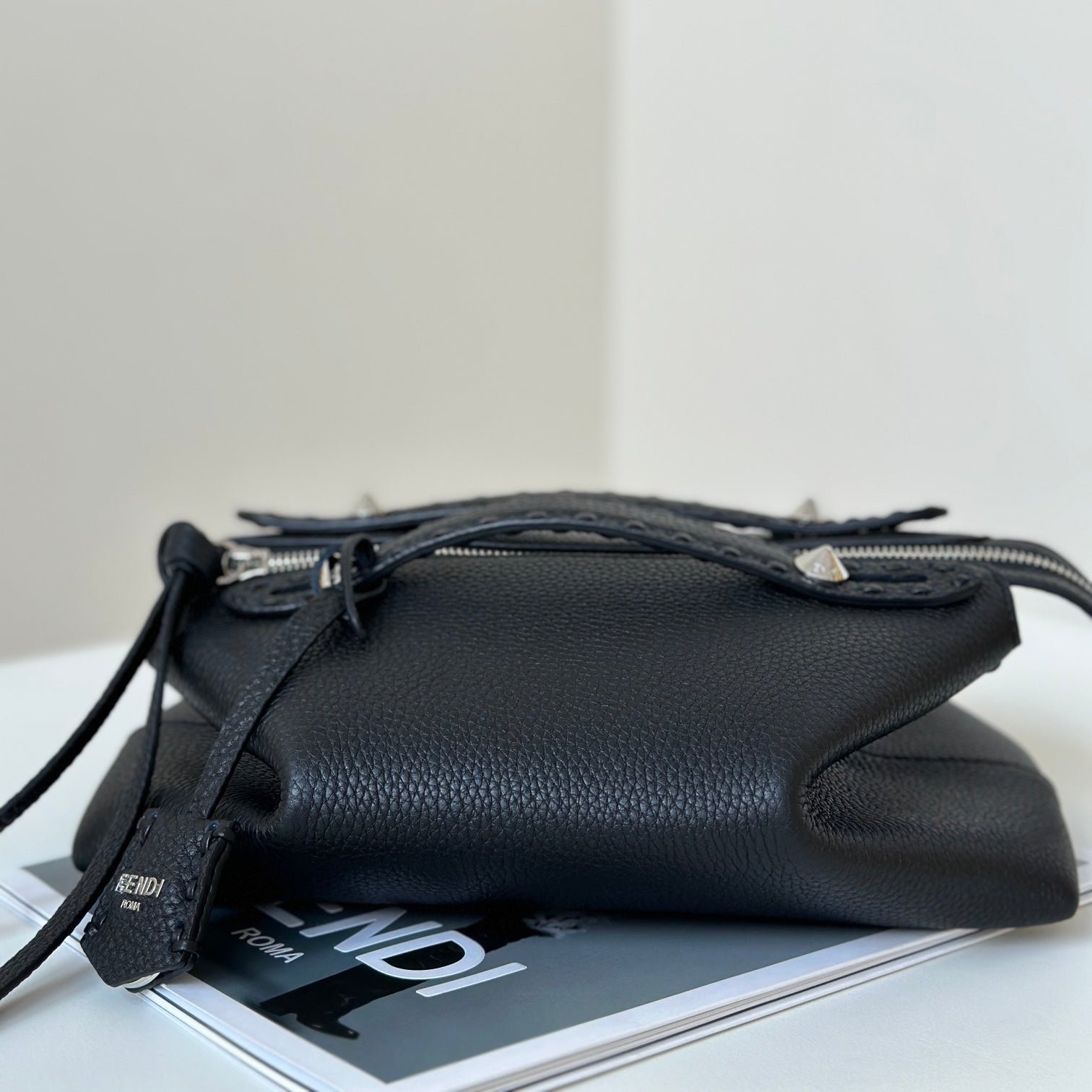 Fendi Selleria Large 29 Black Calfskin Bag