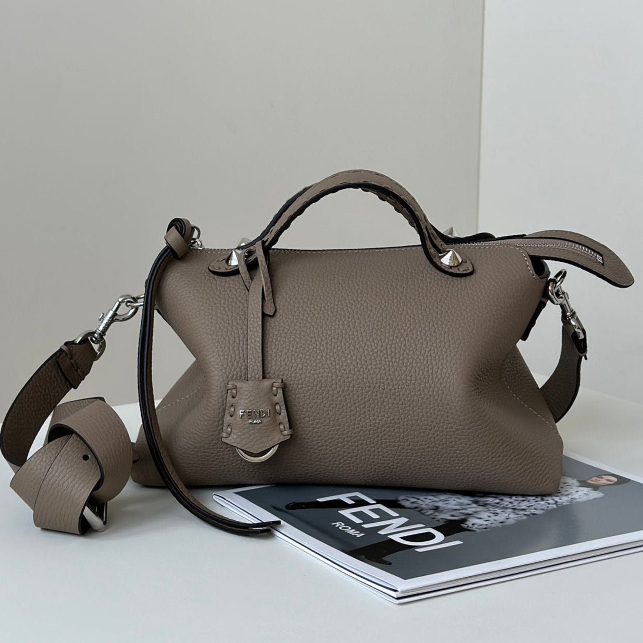 Fendi Selleria Large 29 Cedar Brown Calfskin Bag