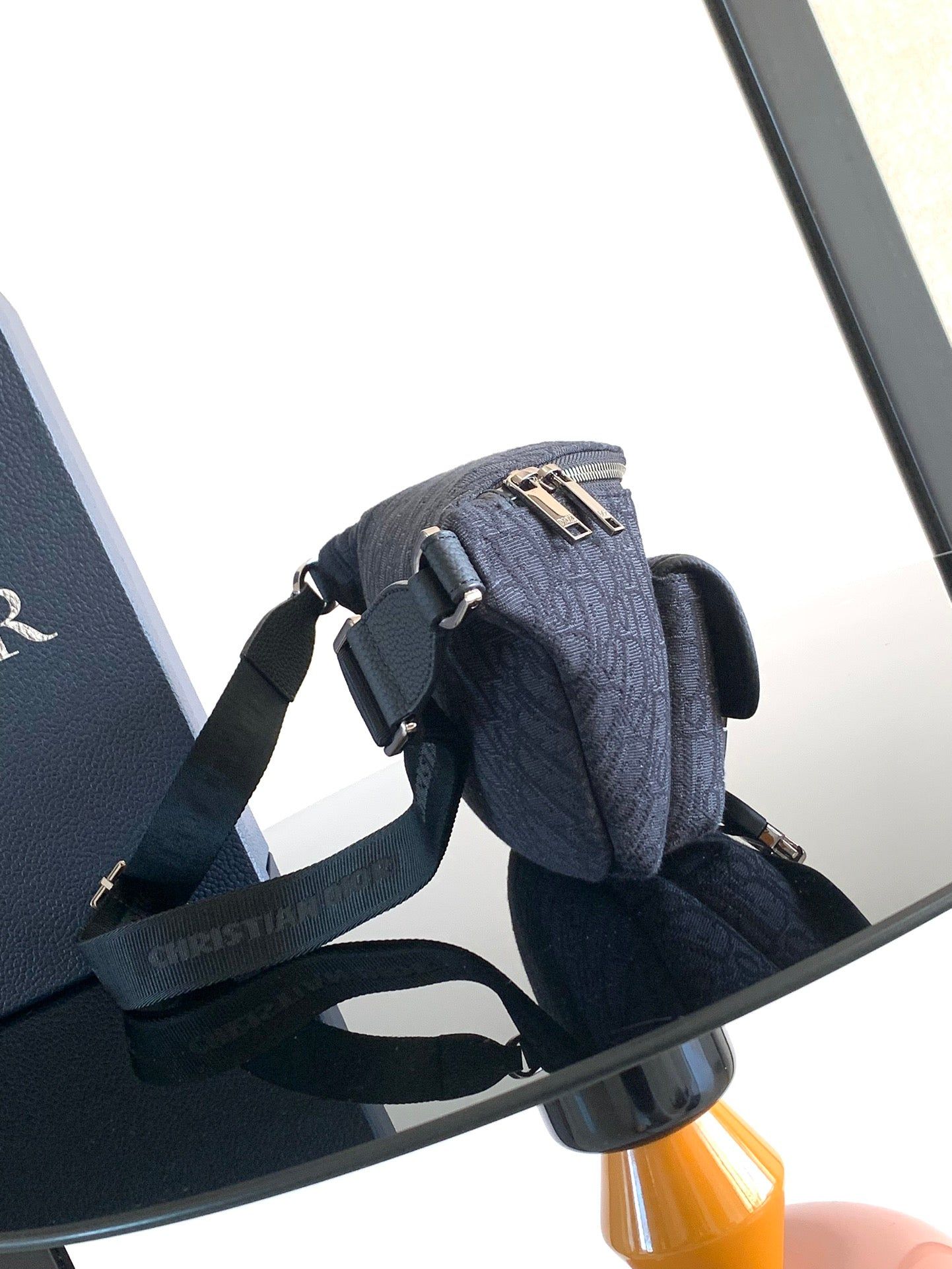 Alternative view of Dior Oblique Series Vintage Jacquard Canvas Chest Bag