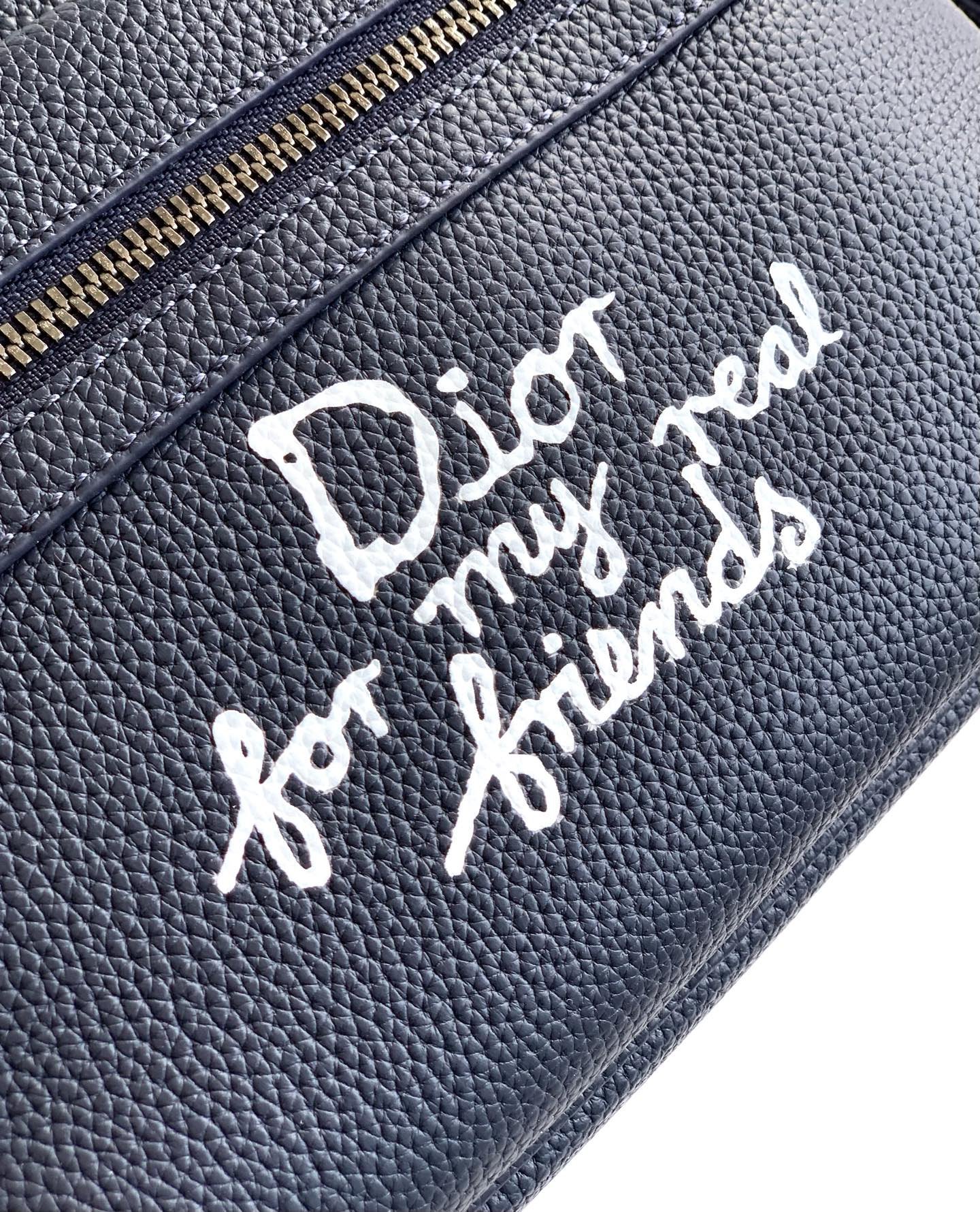Dior Rider 2.0 Series Navy Cowhide Crossbody Bag - Image 4