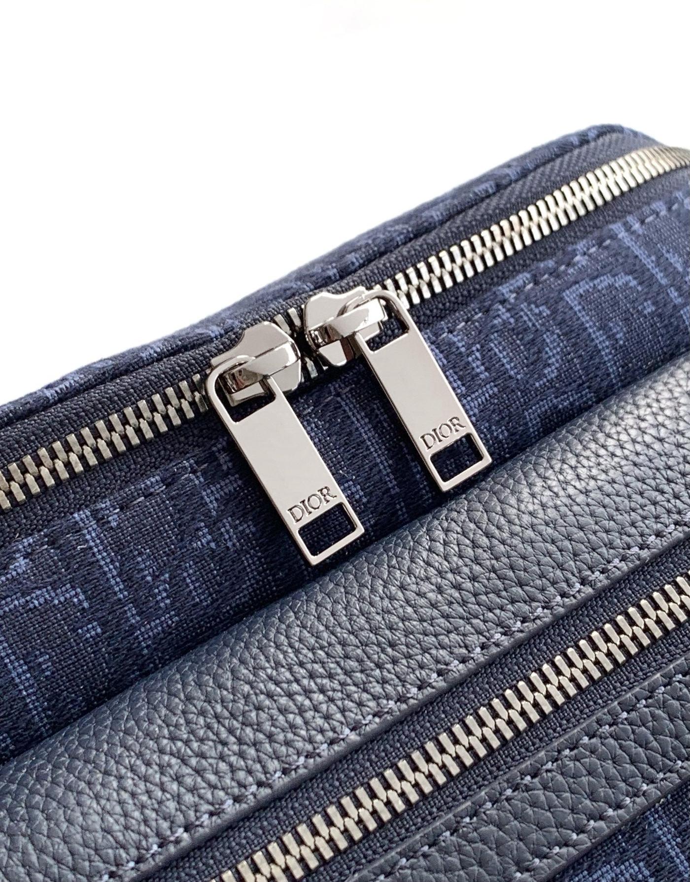 Dior Rider 2.0 Navy Oblique Waist Bag - Image 6