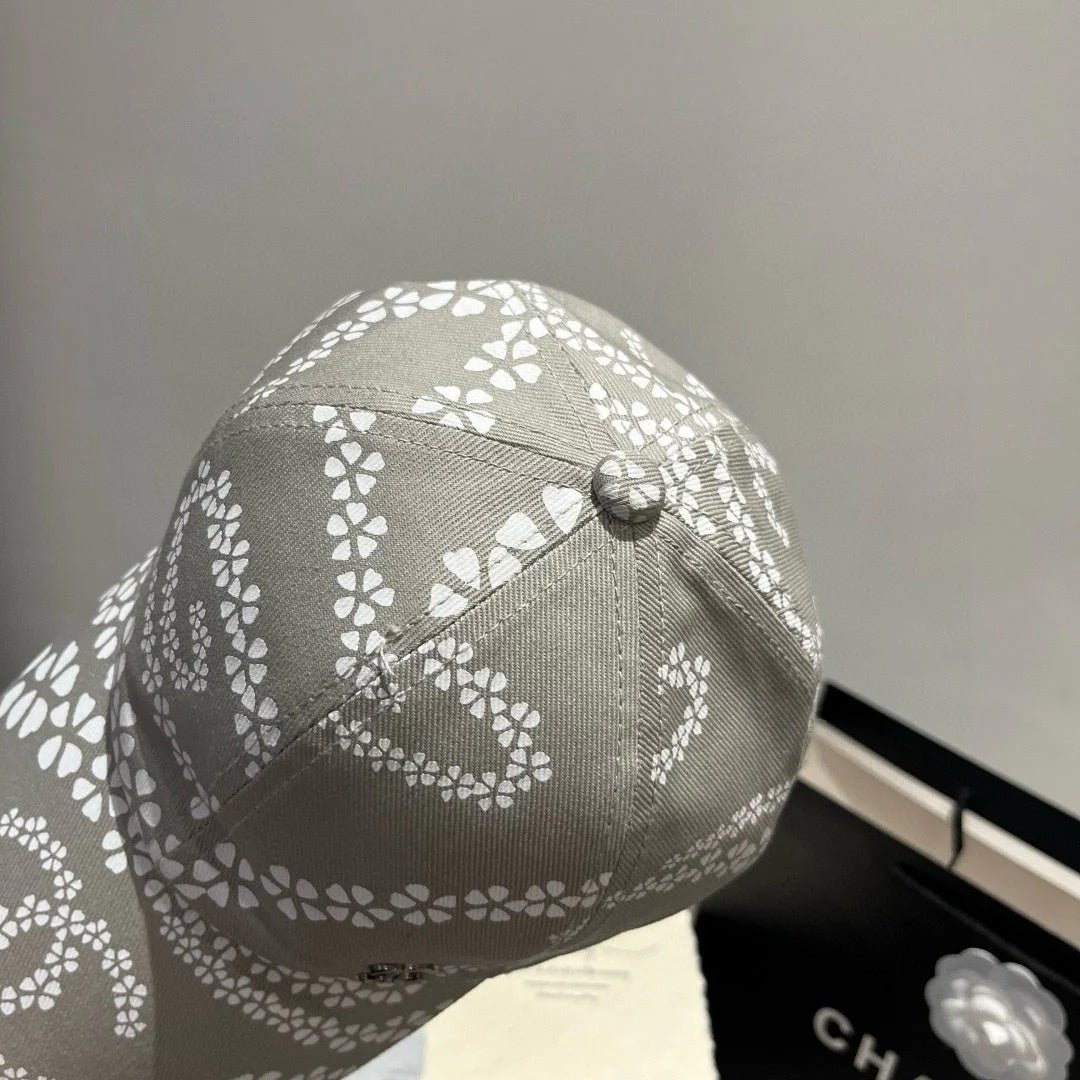 BASEBALL HAT LIGHT TAUPE WHITE PATTERN 674030 - Image 6