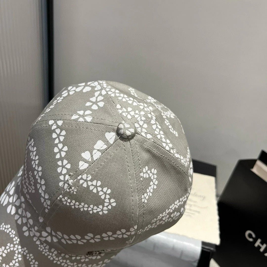 BASEBALL HAT LIGHT TAUPE WHITE PATTERN 674030 - Image 5