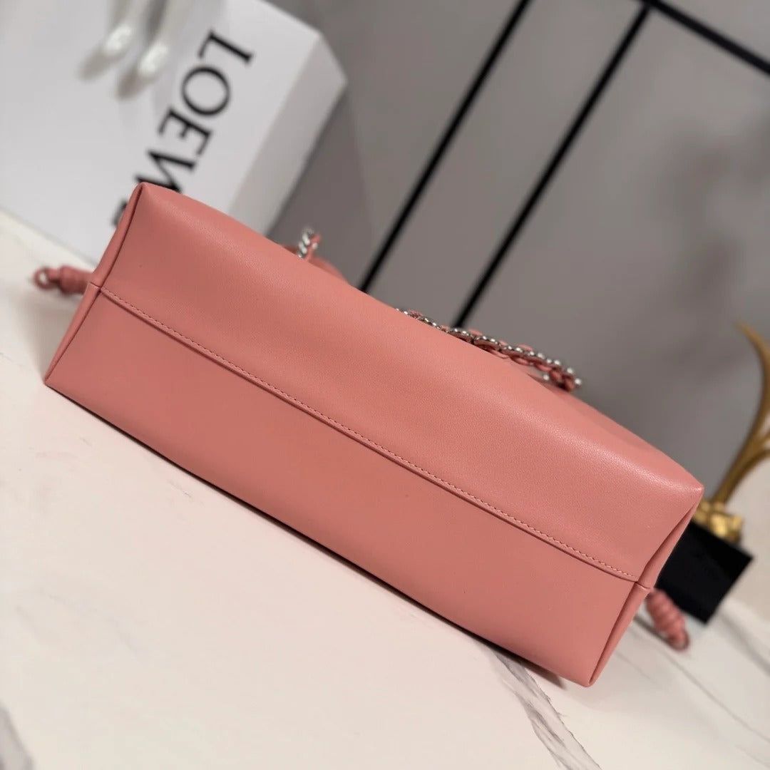 Loewe 2026 Medium Flamenco Purse 30cm Pink Nappa Lambskin - Image 9