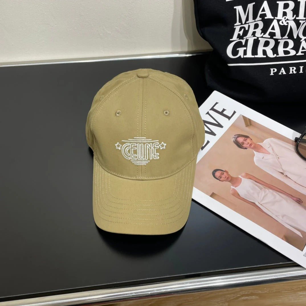 Celine 25S Mustard Canvas Baseball Cap