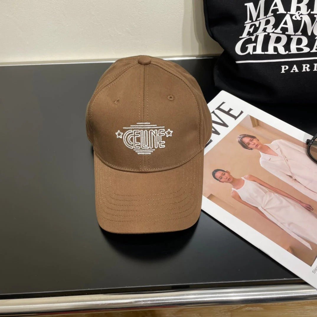 Celine 25S Brown Canvas Baseball Cap