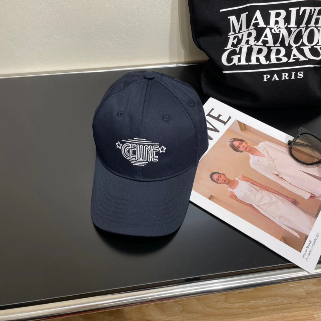 Celine 25S Navy Canvas Baseball Cap