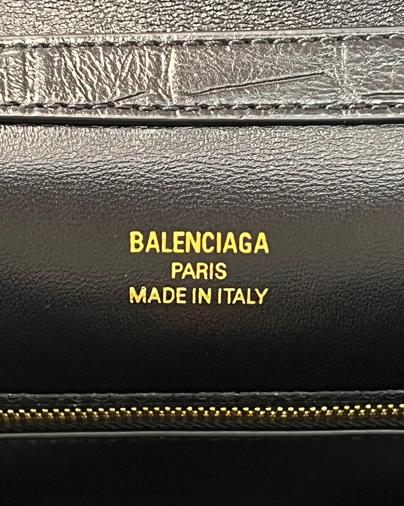 Balenciaga Rodeo Large 40cm Black Crocodile - Image 7