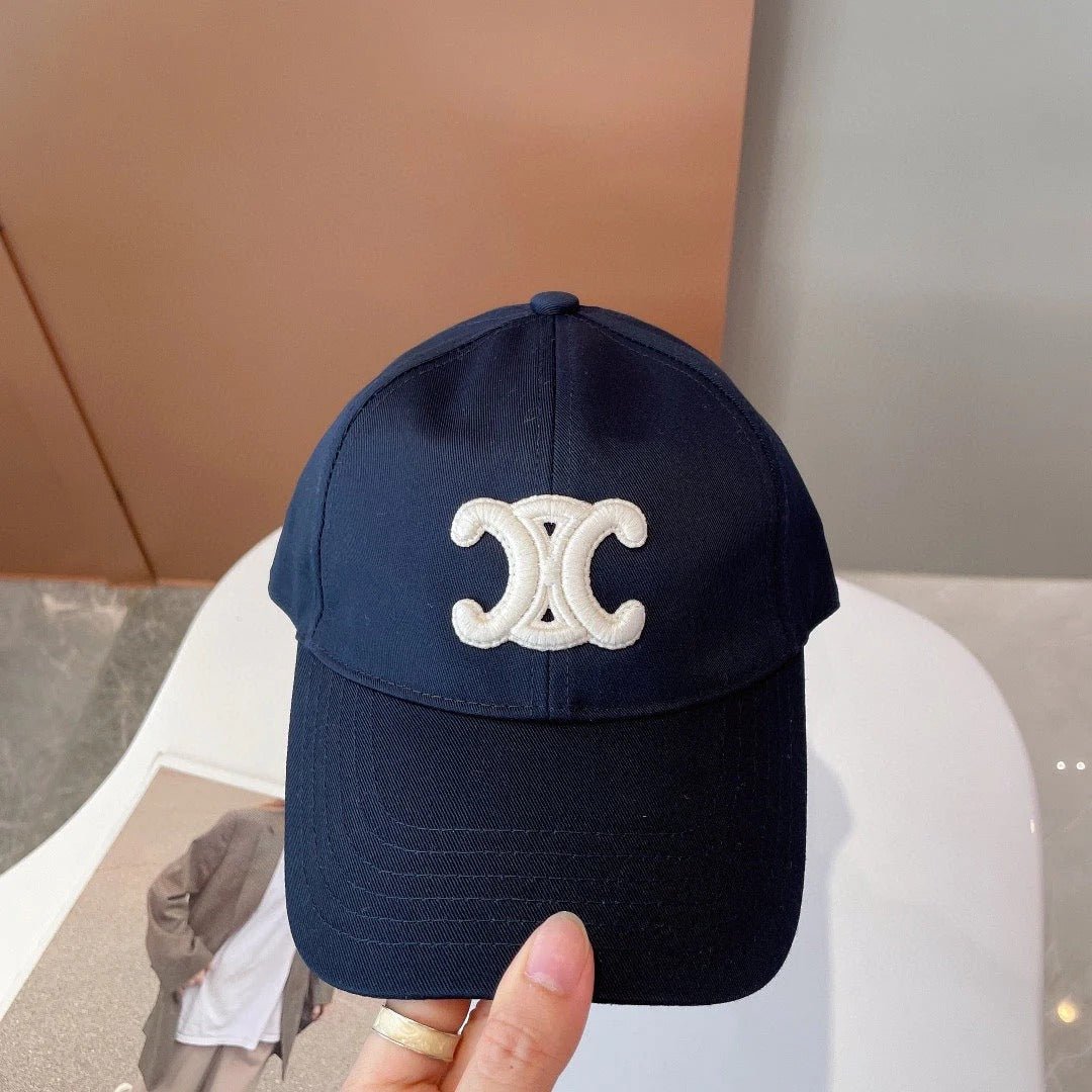 Celine Triomphe Black Canvas Baseball Cap - Image 5