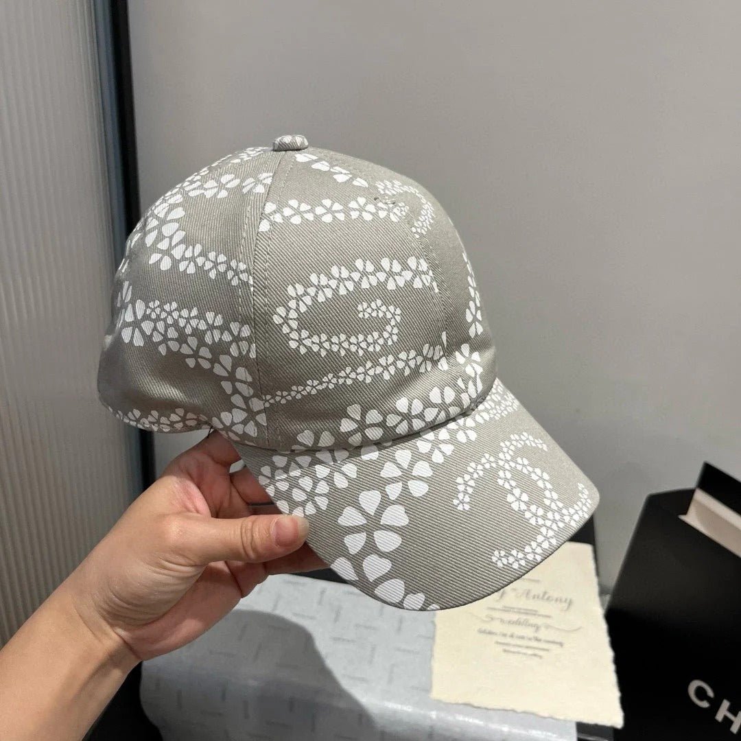 BASEBALL HAT LIGHT TAUPE WHITE PATTERN 674030 - Image 3