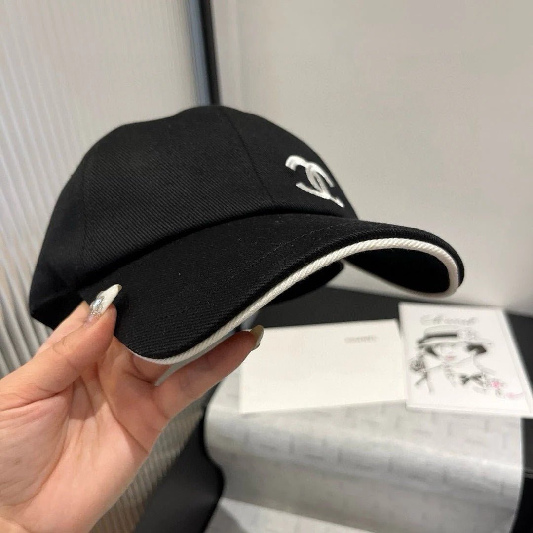 BASEBALL HAT IN BLACK WITH BLACK TRIM 673995 - Image 8