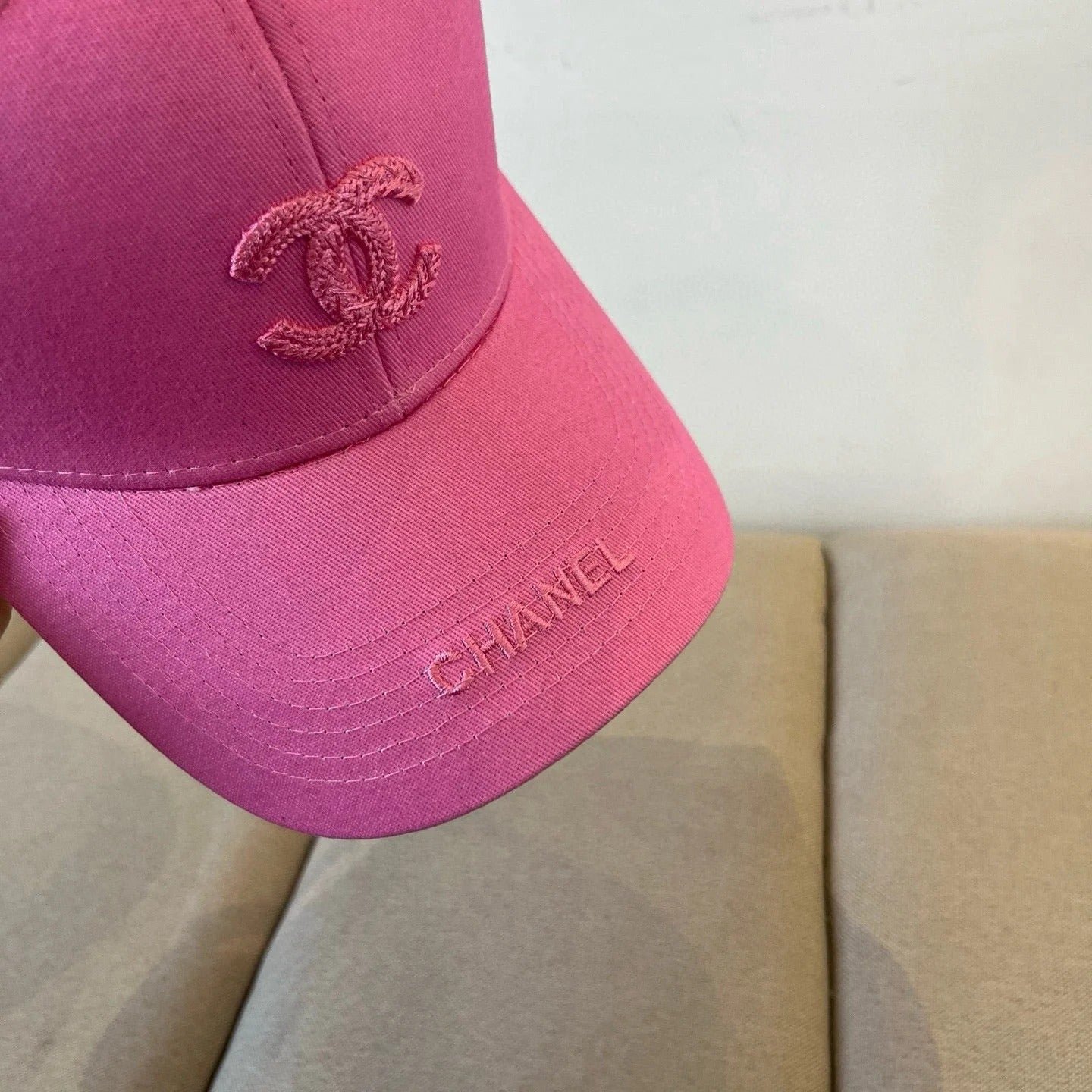 BASEBALL HAT IN ROSE PINK COTTON 672890 - Image 6