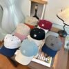 Celine Two-Tone Multi-Color Cotton Cap