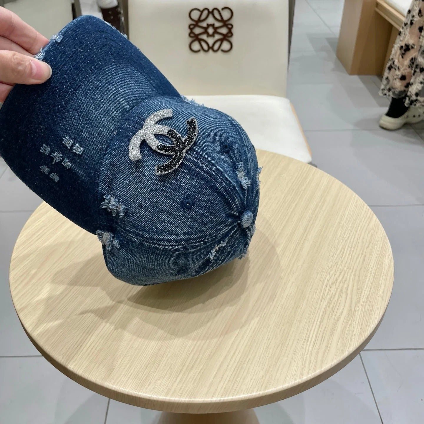 Alternative view of BASEBALL HAT WITH LOGO IN JEAN 674124