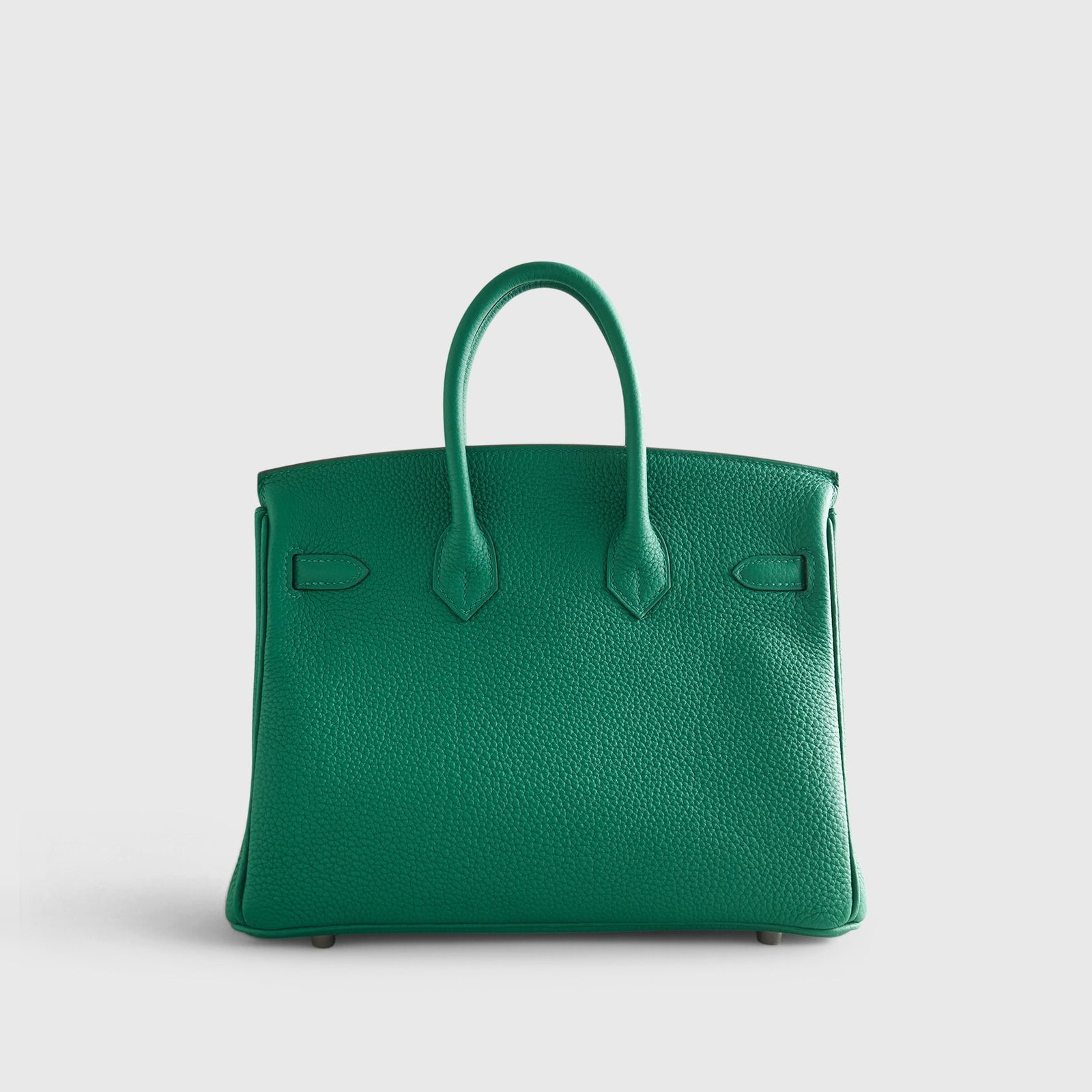 Alternative view of Hermès Birkin 25 Togo Vert Vertigo Palladium