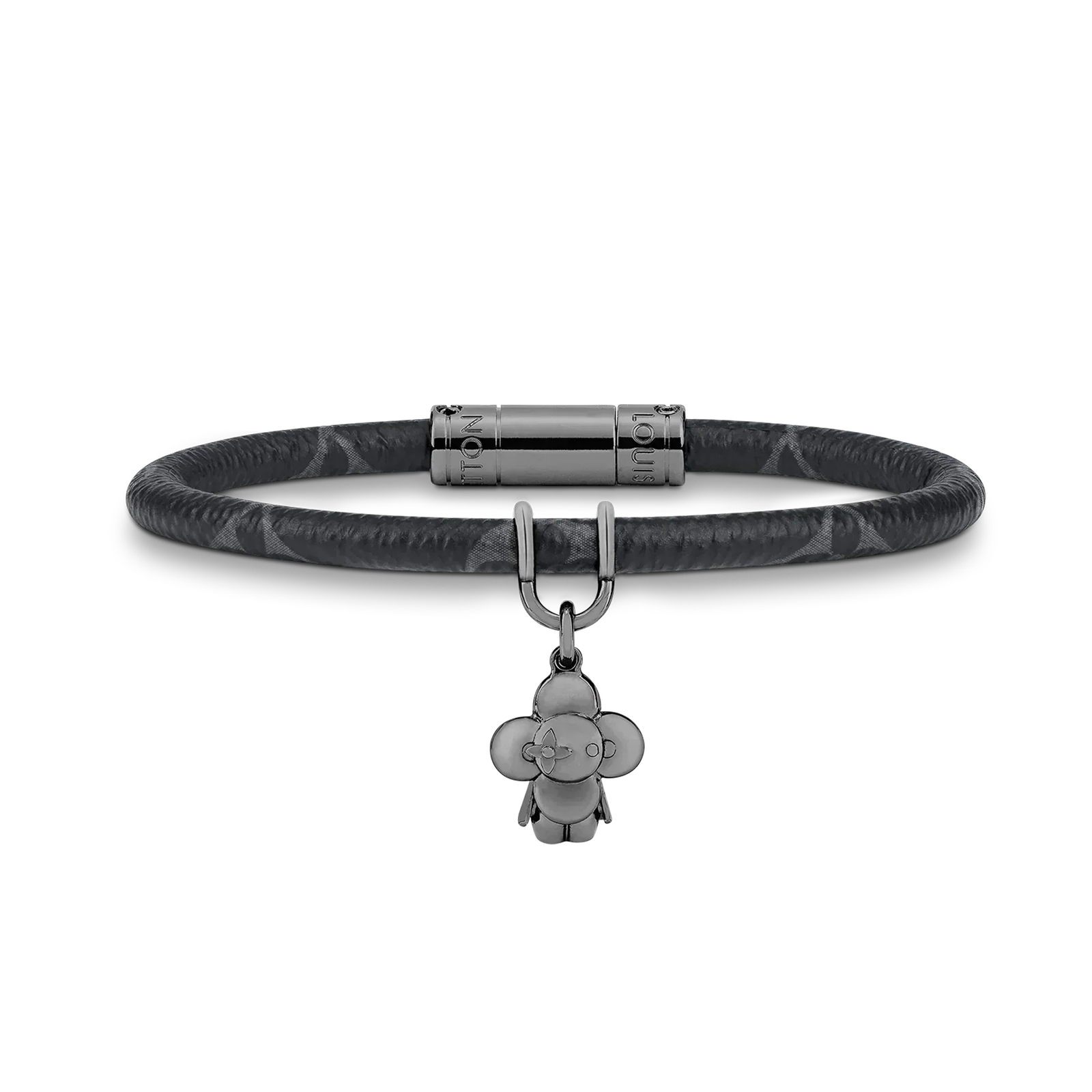 Alternative view of LV Eclipse Canvas Flower Charm Bracelet