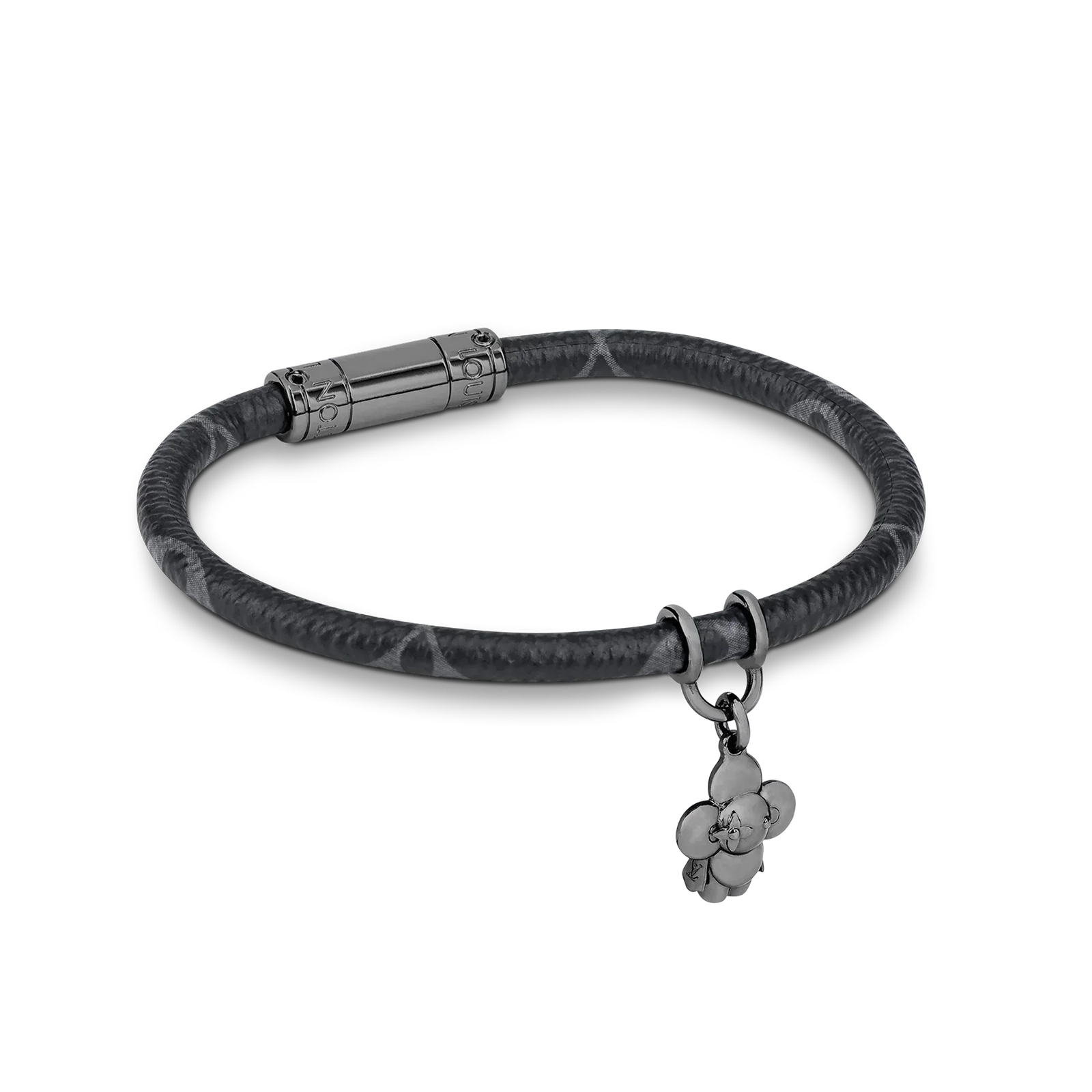 LV Eclipse Canvas Flower Charm Bracelet