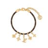  LV Multi-Charm Monogram Leather Bracelet