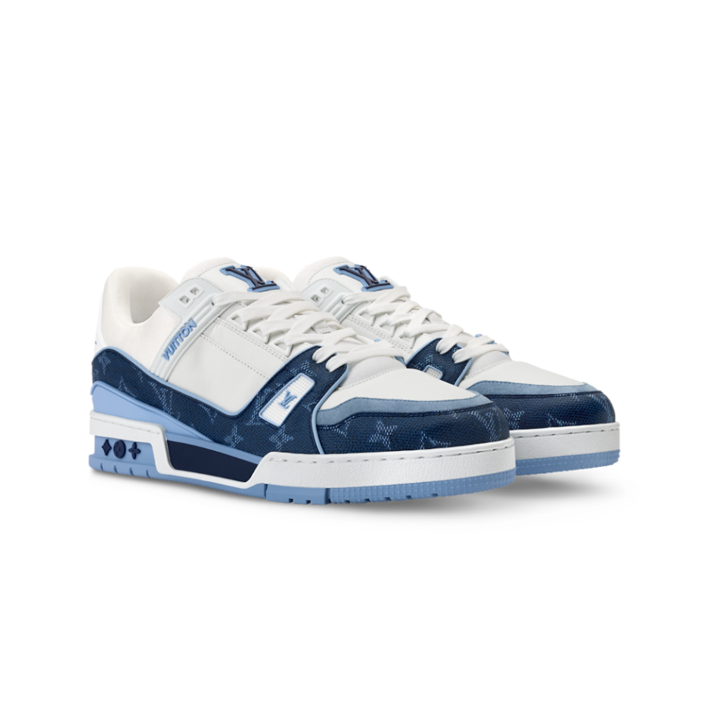 Alternative view of Louis Vuitton LV Trainer Sneaker 'Denim blue'
