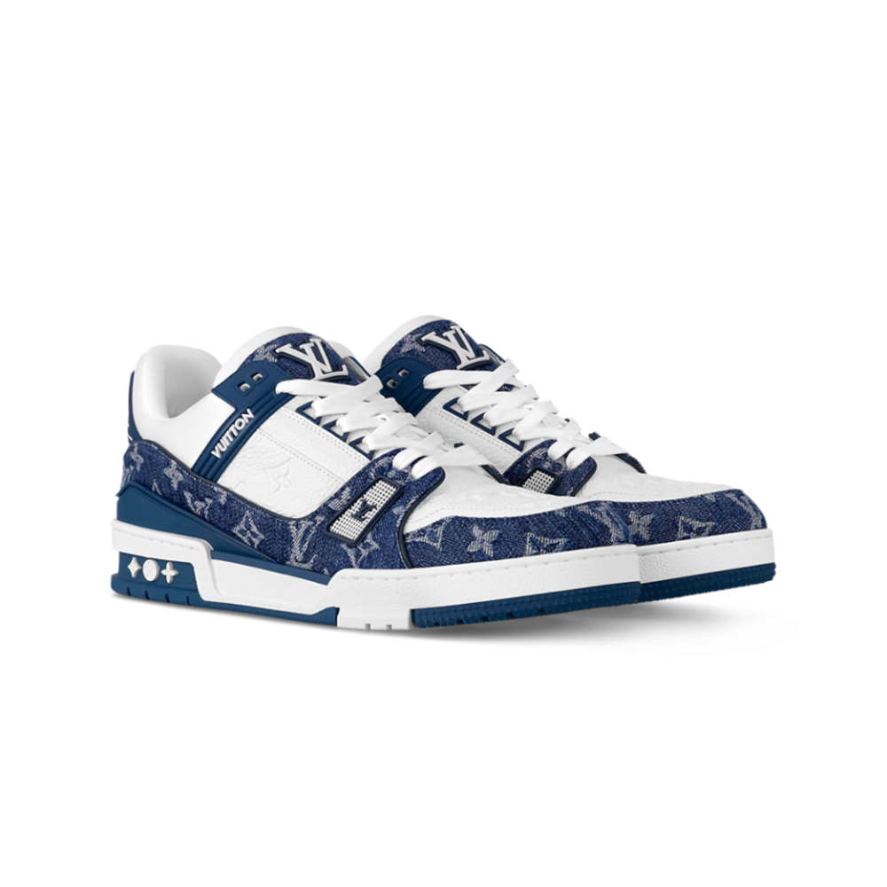 Alternative view of Louis Vuitton LV Trainer Sneaker 'Denim Monogram Blue'