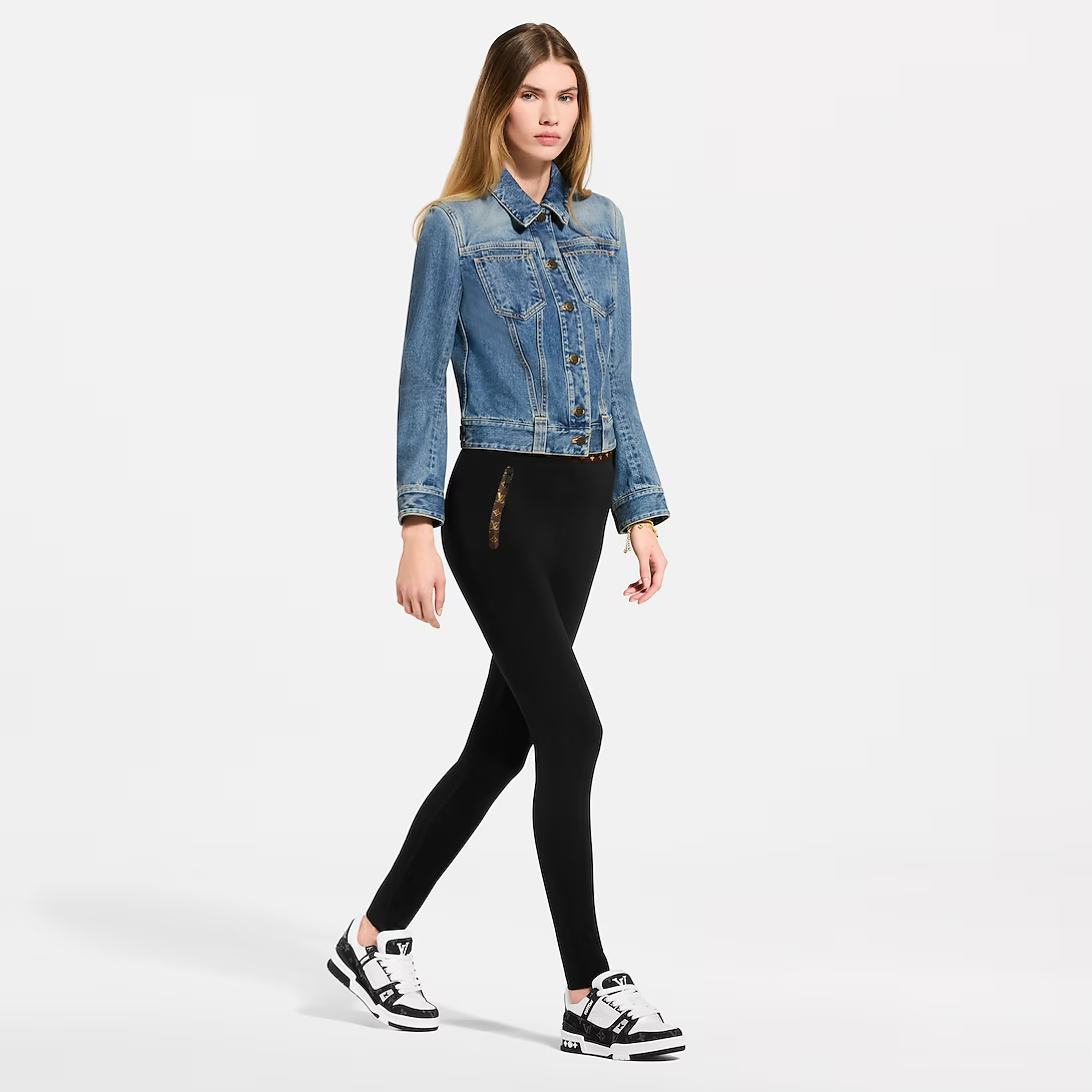 Louis Vuitton LV Trainer Sneaker 'Monogram Black Denim' - Image 10