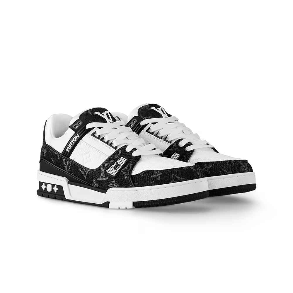 Alternative view of Louis Vuitton LV Trainer Sneaker 'Monogram Black Denim'