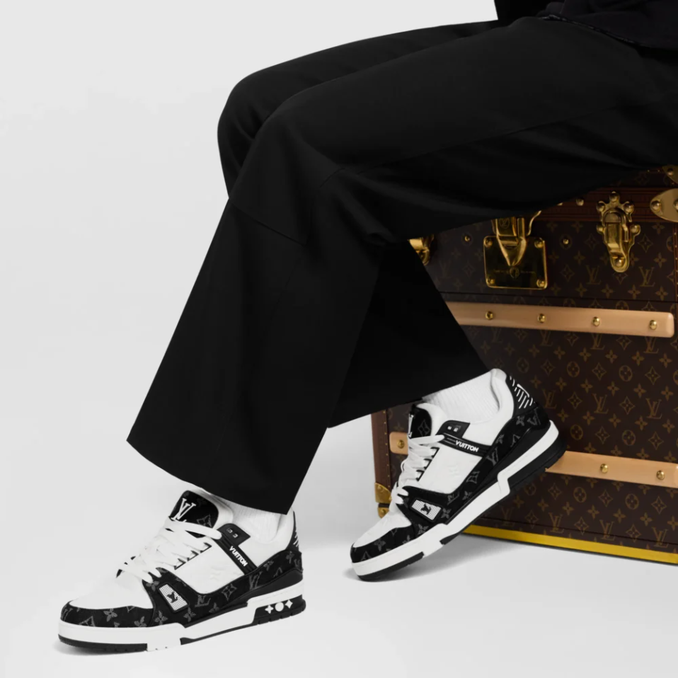 Louis Vuitton LV Trainer Sneaker 'Monogram Black Denim' - Image 8