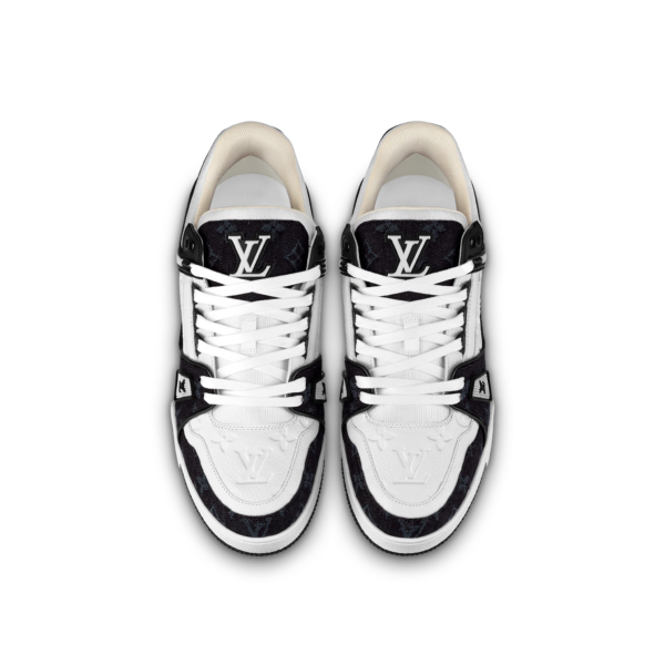 Louis Vuitton LV Trainer Sneaker 'Monogram Black Denim' - Image 4