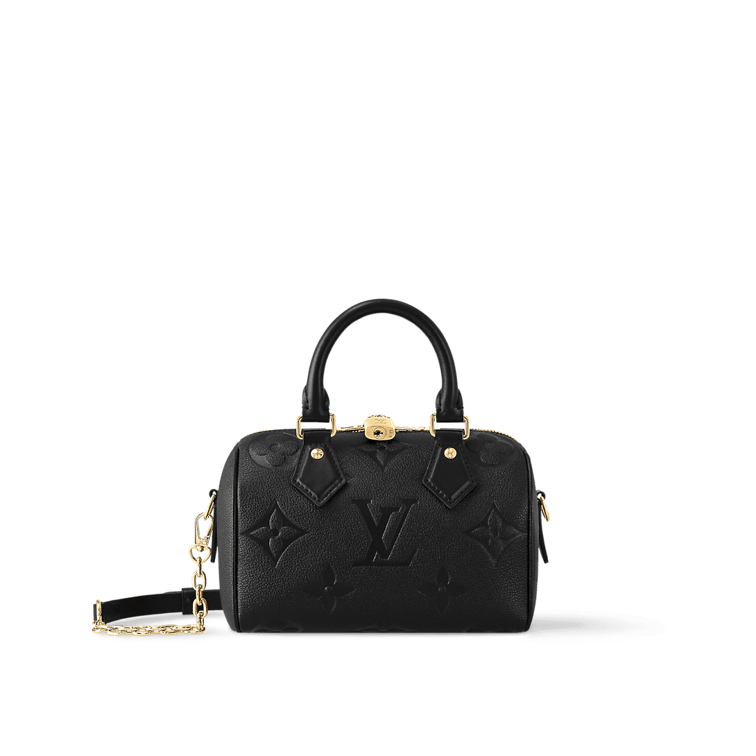 Louis Vuitton Speedy 20 Black Empreinte