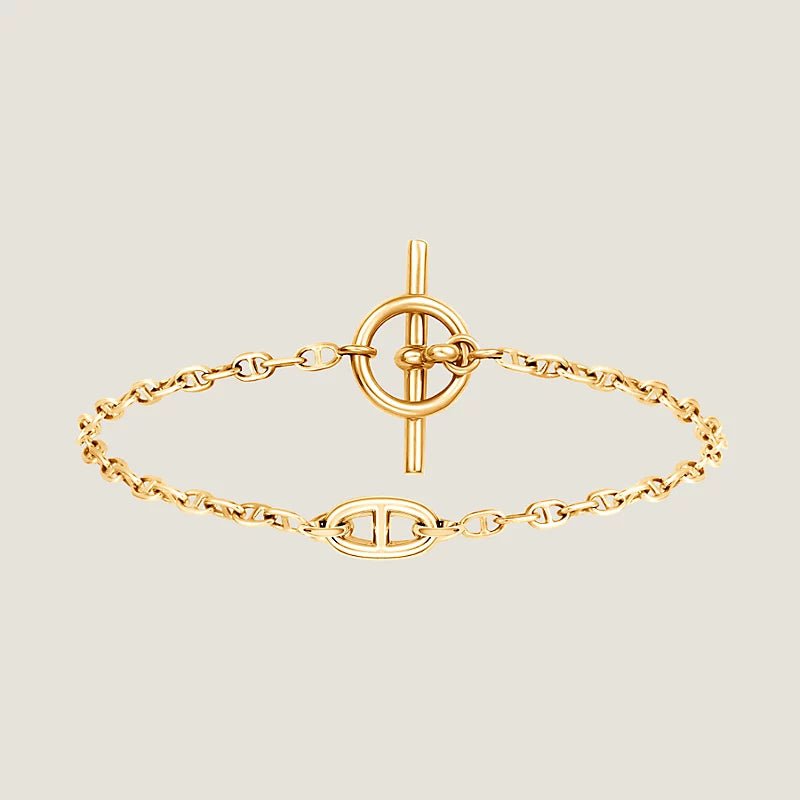 Hermès Chaine d'Ancre Gold Plated Bracelet