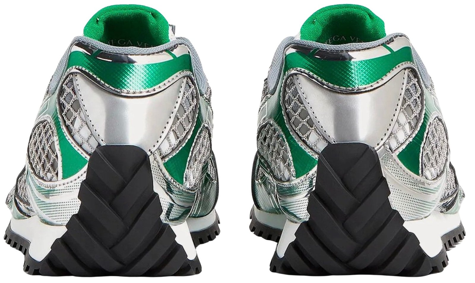 Alternative view of Bottega Veneta 'Silver Parakeet' Orbit Sneakers