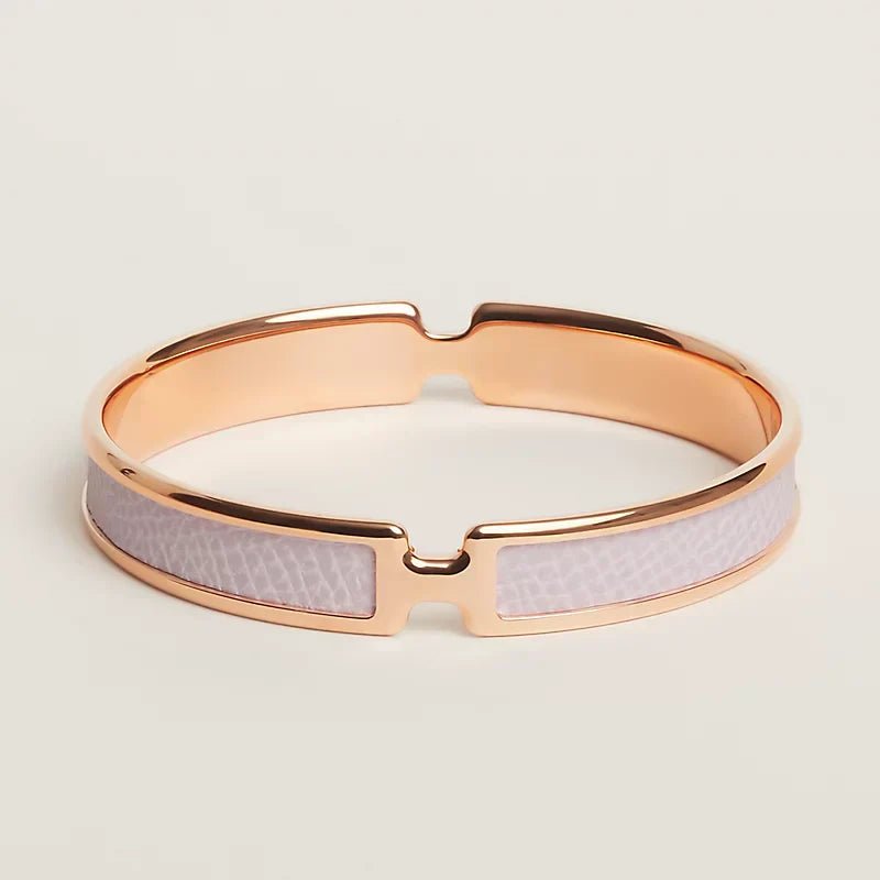 Hermès O'Kelly Pale Pink & Rose Gold Bracelet