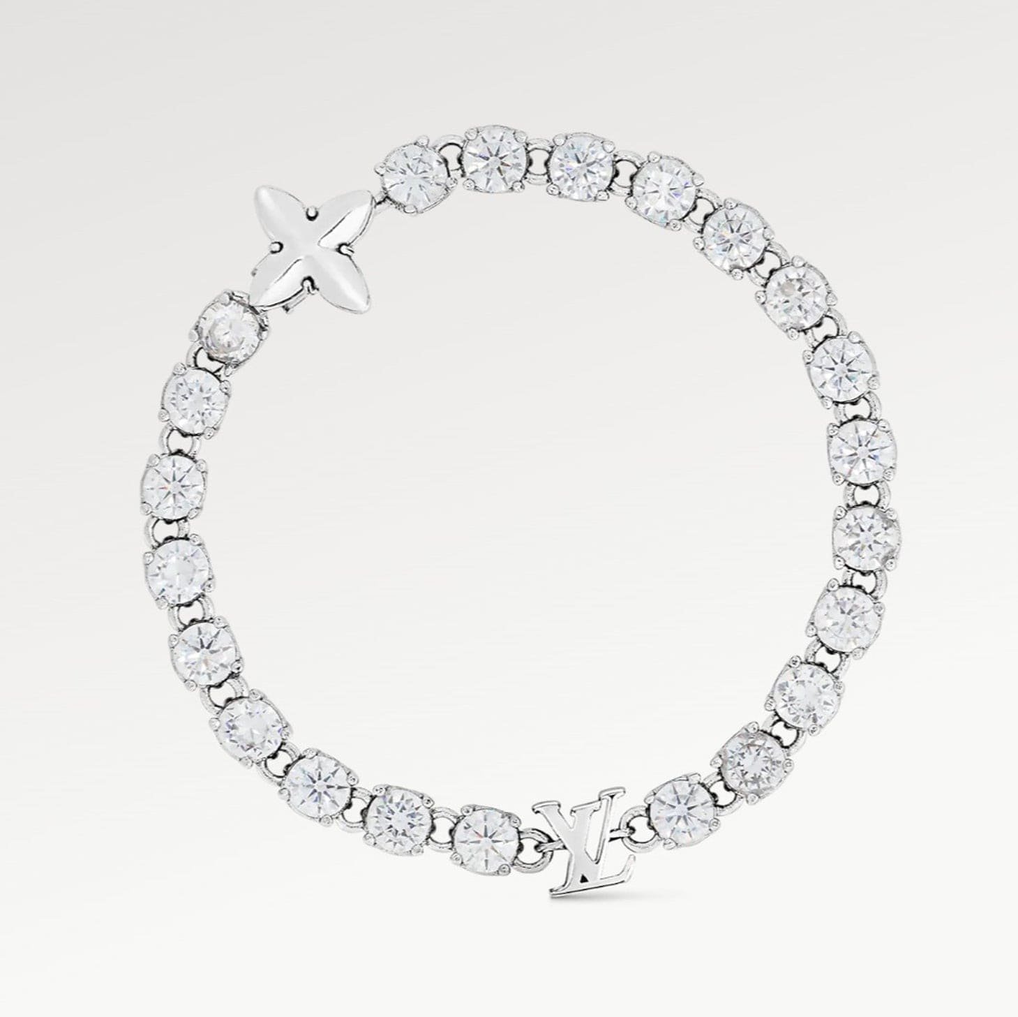 LV Diamond Tennis Chain Bracelet