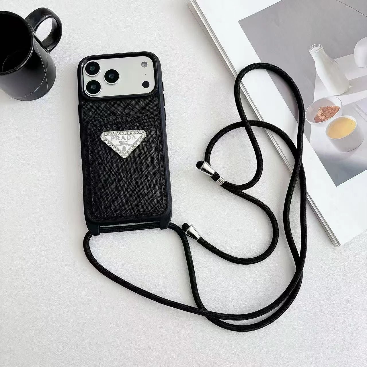 Prada Crossbody Lanyard Phone Case - Image 4