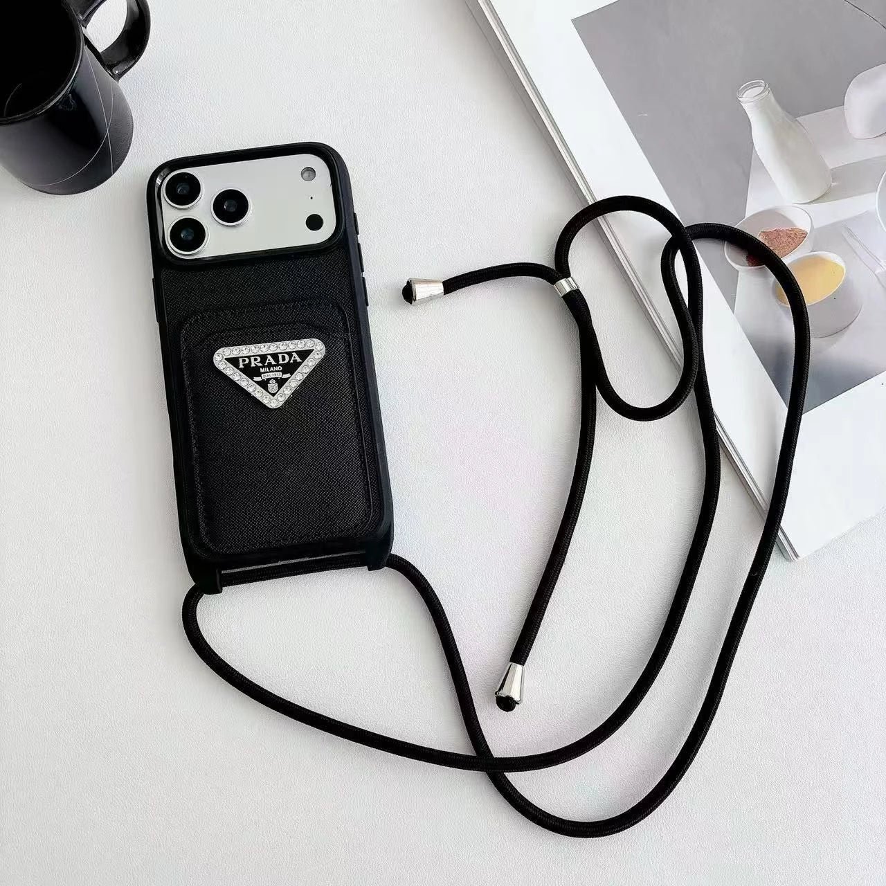 Prada Crossbody Lanyard Phone Case - Image 3