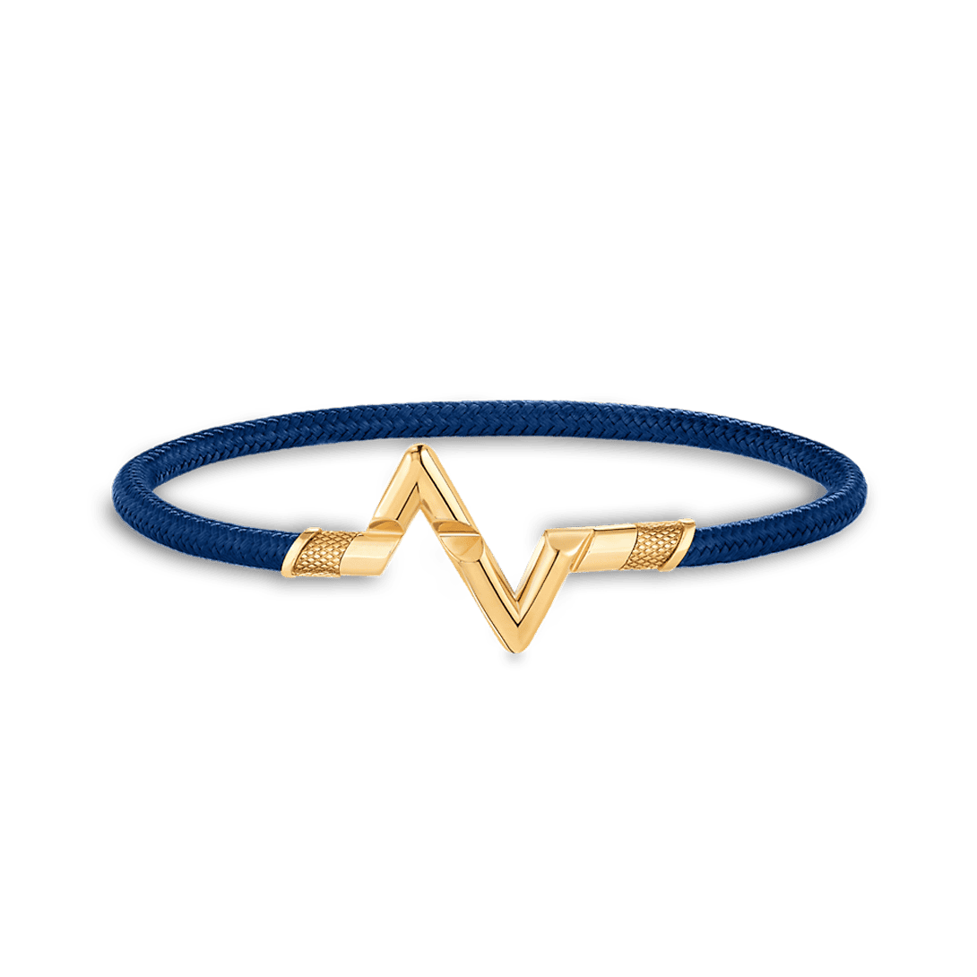 LV Woven Cord Gold Bracelet