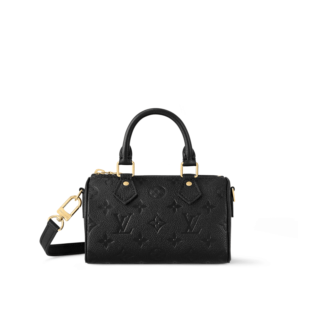 Louis Vuitton Nano Speedy Black Empreinte