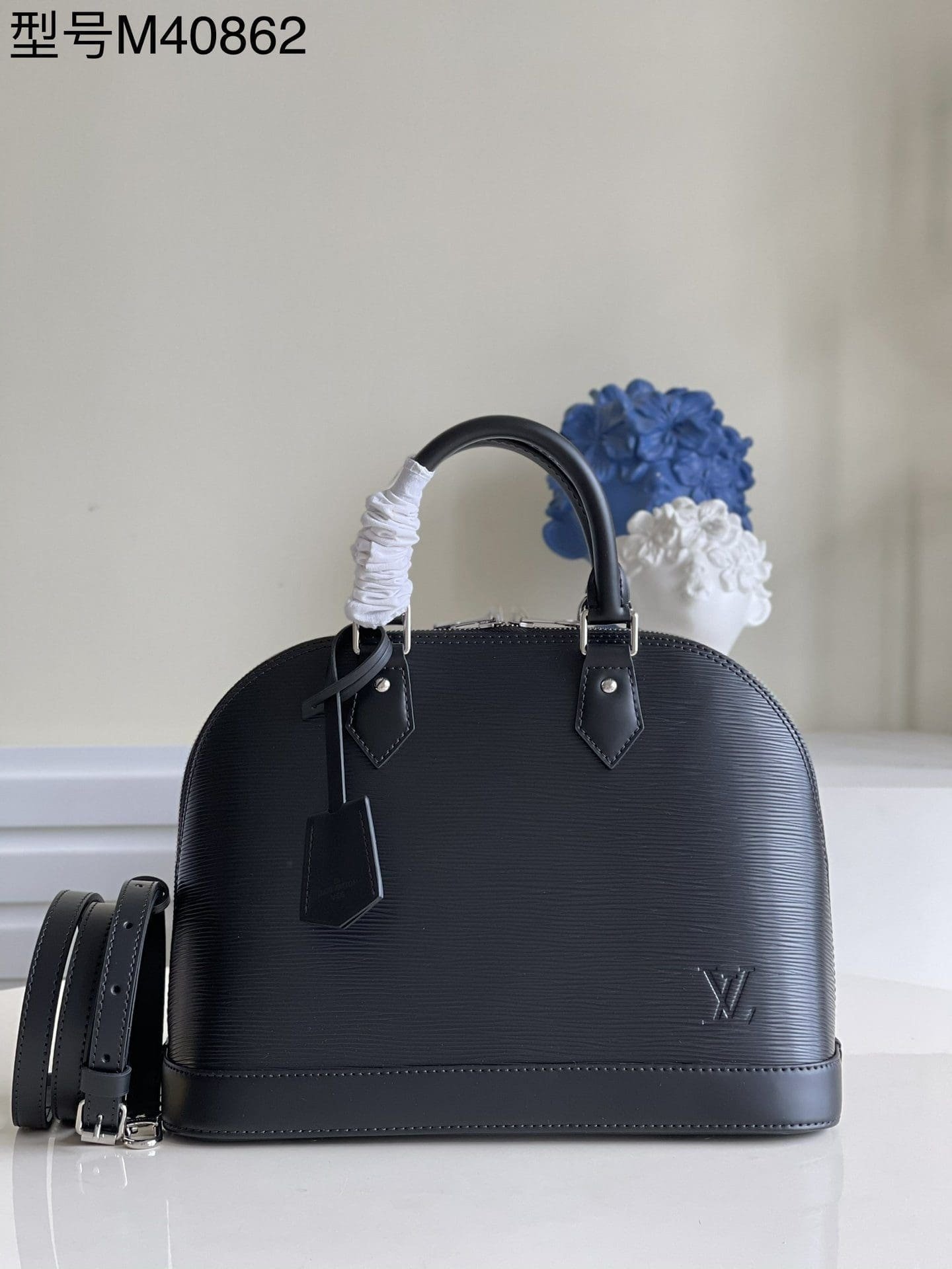 Alternative view of Louis Vuitton Alma BB Black Epi Textured