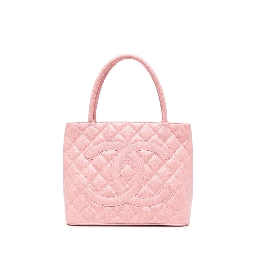 Chanel Medallion Quilted Leather Tote Bag (Pink)