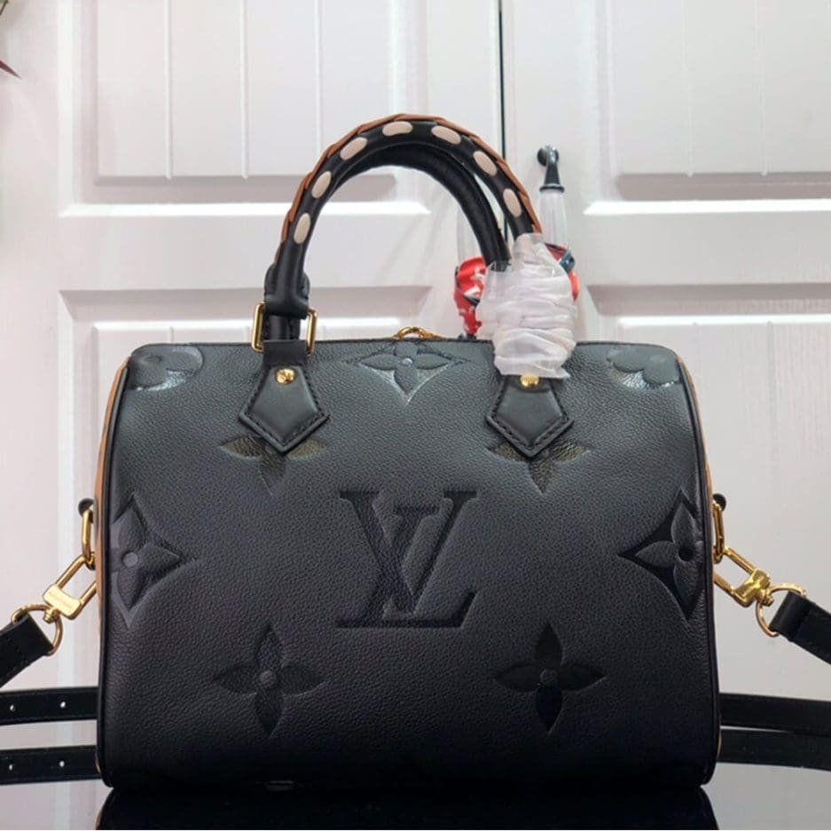 Louis Vuitton Speedy 25 Solid Black - Image 7