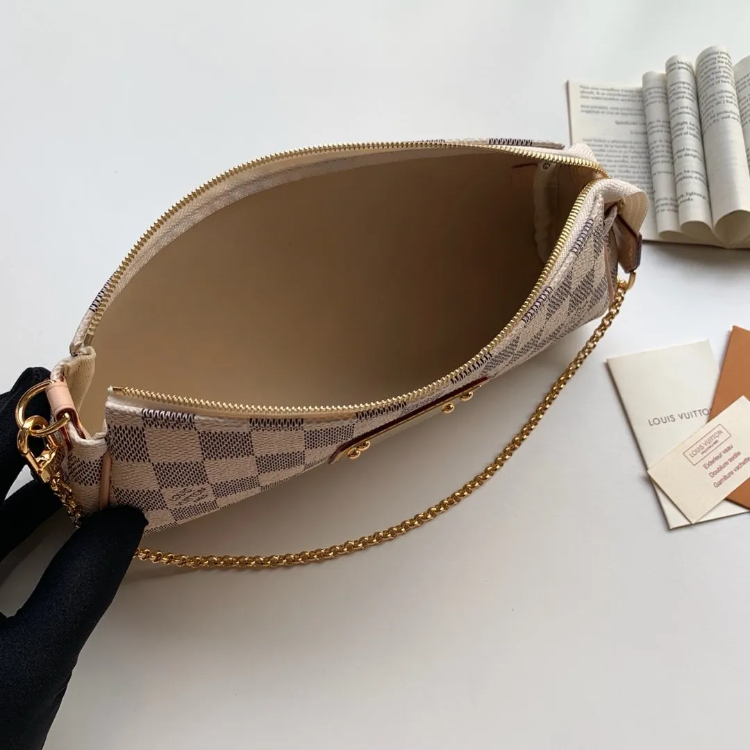 Louis Vuitton Eva Damier Azur Clutch - Image 9